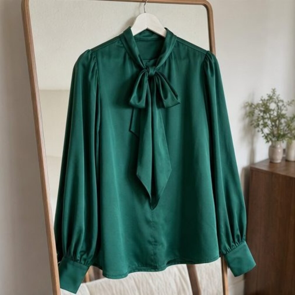 Charcoal Puff Sleeve Top